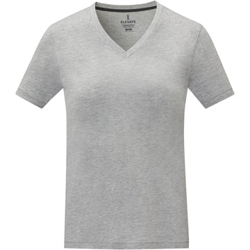 T-shirt Somoto da donna a manica corta con collo a V